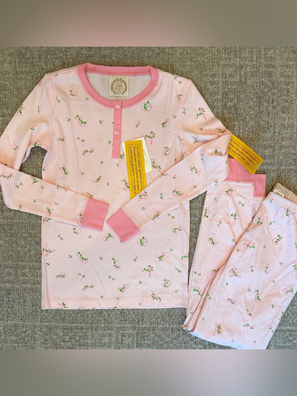 NWT TBBC Beaufort Bonnet Company Girls Alphabet Sara Jane’s 10